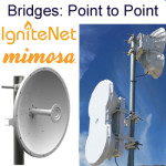 Wireless bridges for point-to-point or point-to-multipoint links