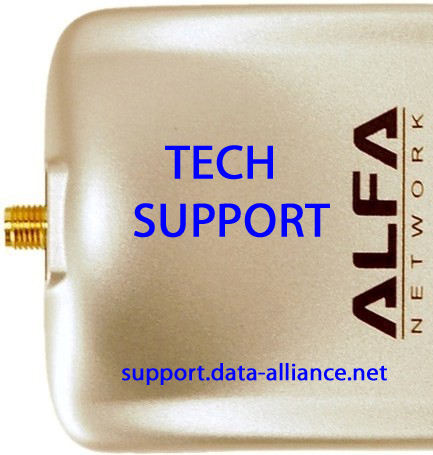 Technical support for WiFi USB adapters: Dozens of tech support pages neatly organized in categories