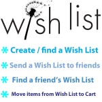 Create or find a wish list